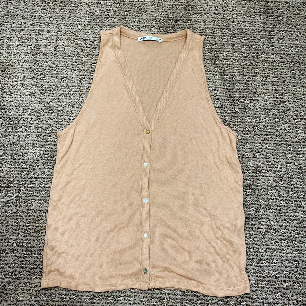 Zara Button Tank
